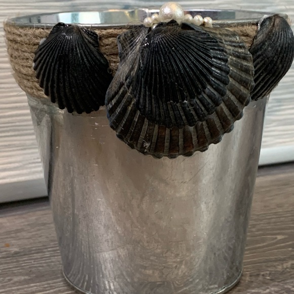 Shabby Chic Boho Shell Decor Utensil Holder, Bathroom Decor, Brush Holder & more - Picture 6 of 7